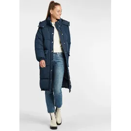 Oxmo Kurzmantel OXMO "Kurzmantel OXAlba", Damen, Gr. L, blau (marineblaus), Obermaterial: 100% Polyester PES., Mäntel Kurzmantel