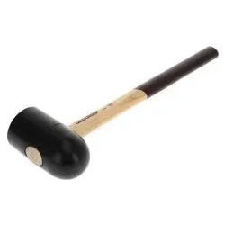 Gummihammer Holzgriff, ø65mm, Eschenstiel, 2 flachen Bahnen, 226 E-2 A