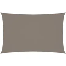 vidaXL Sonnensegel Oxford-Gewebe Rechteckig 5x8 m Taupe