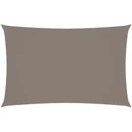 vidaXL Sonnensegel Oxford-Gewebe Rechteckig 5x8 m Taupe
