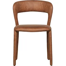 Woood Esszimmerstuhl Noble Kunstleder braun 2er Set