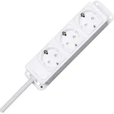 Kopp Steckdosenleiste 1,40 m Arktis-Weiß 1 St.