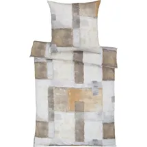 Estella Bettwäsche Eetu Interlock-Jersey kiesel Größe 1x 155x220 cm | 1x 80x80 cm