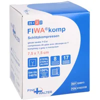 FINK & WALTER GMBH Schlitzkompressen 7,5 x 7,5 cm