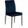 Actona Group Esszimmerstuhl »Doris«, 2 St., Polyester-Velvet, mit lebendigem Stoff, schlanke, schwarze Metallbeine, blau