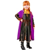 Rubie ́s Kostüm Die Eiskönigin 2 Anna Deluxe Kostüm für Kinder, Hochwertige Version des Anna-Outfits aus 'Frozen 2' schwarz 104