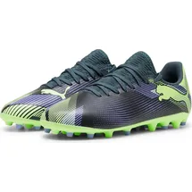 Puma Future 7 Play MG Fußballschuhe Kinder 03 gray skies/elektro purple/fizzy apple/white 28