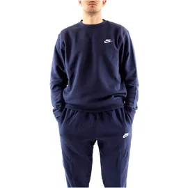 Nike Sportswear Club Fleece Crew Sweatshirt Herren 410 midnight navy/white M
