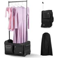 Vevor Tanztasche mit Kleiderständer Rollgepäck Reise 620x450x380mm Schwarz
