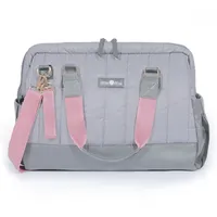 Milk Moo Soft Cuddles Milk&Moo Wickeltasche, groß, gepolstert, für Baby-Pflege, Reisetasche, Krankenhaustasche, wasserdicht, veganes Leder, isolierte Taschen, Schultertasche, anthrazit, Large - L