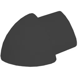 Runde Außenecken für Aluminiumprofile schwarz matt (H= 8 mm)