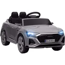 aiyaplay Kinder Elektroauto 12V Kinderauto mit 2,4G Fernbedienung, MP3 Musik & Hupe, Elektrofahrzeug mit Scheinwerfer, 4 gefederte Räder, 3-5 km/h, für 3-6 Jahre Kinder, Grau