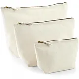Westford Mill Canvas Accessory Bag, L (23 x 23 x 11 cm), natural - 23 cm