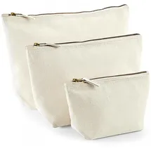 Westford Mill Canvas Accessory Bag, L (23 x 23 x 11 cm), natural - 23 cm