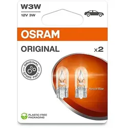 OSRAM ORIGINAL 2821-2BL W3W W2,1x9,5d 12V 3W