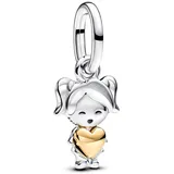 Pandora 763601C00 Charm-Anhänger Glückliches Mädchen Zweifarbig