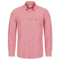 Nübler Trachtenhemd Langarm Sepp in Rot | Gr.: L