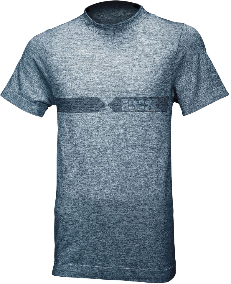 IXS Melange, t-shirt - Blanc/Bleu - XL/XXL