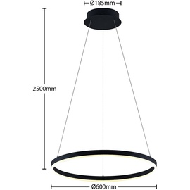 Arcchio Albiona LED-Hängeleuchte, 1 Ring, 60 cm