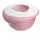 Westmark Rührschüssel mit zweigeteiltem Deckel 3,5 l, rosa/weiß, 3155227P