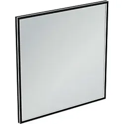 Ideal Standard Conca Spiegel T3967BH 100x3,8x100 cm, eckig, mit Beleuchtung, neutral, Rahmen schwarz