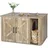 Relaxdays Katzenschrank für Katzenklo braun