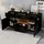 modfu Sideboard 140 x 70 x 40 cm Schwarz