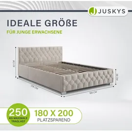 Juskys Nizza 180 x 200 cm beige