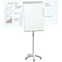 OTTO Office Magnettafel Mobil, Flipchart mit Seitenarmen und 5-Rollen-Standfuß