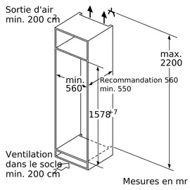 Siemens iQ500 KI77SADE0 Einbau-Kühlgefrierkombination (231 l, 1578 mm hoch)