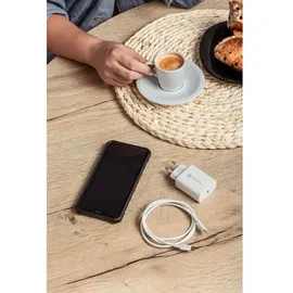 forcell NETZ-Ladegerät mit USB Typ C und iPhone-Anschluss Ladekabel