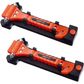 Amazon Basics Notfall-Gurtschneider und Fensterhammer, 2er-Pack