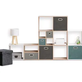 5 five simply smart 5five Simply Smart Aufbewahrungsbox in grün - Scatola portaoggetti, 31 x 31 x 31 x 31 cm