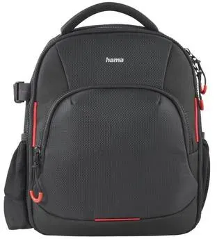 Preisvergleich Produktbild Hama Ohio - Rucksack für Kamera - 150 - recycelter Polyester - Schwarz / Rot