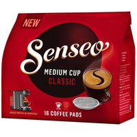 Senseo Kaffeepads Mittelstark geröstet Arabica Classic 5er Pack 555g