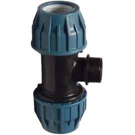 Jason 20 x 3/4 PE PP Fitting Klemm Verbinder Verschraubung Rohr T-Stück Mit AG D..."