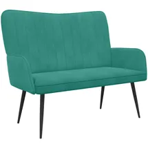 vidaXL Sofa Türkis 115 x 61 x 87 cm Samt