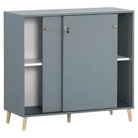 Proregal Jaguar Aktenschrank 100 x 41 x 92,6 cm Blau