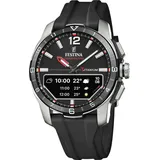 Festina Connected D F23000/4 Uhr Herren, Titan, Silikon Schwarz Schwarz