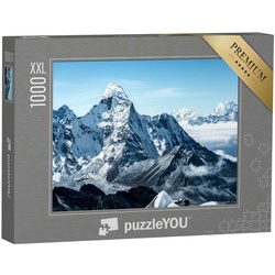 puzzleYOU Puzzle Puzzle 1000 Teile XXL „Schneeberge im Himalaya von Nepal“, 1000 Puzzleteile, puzzleYOU-Kollektionen Himalaya