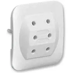 KOPP Schuko-Stecker-Adapter superflach weiß
