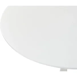 Beliani Esstisch weiß 90 cm MDF-Platte Metall Boca