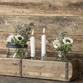 ib laursen Ziegel Form 2-fach UNIKA Holz Box Kiste Regal Aufbewahrung Deko Top - Braun