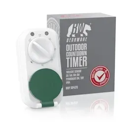 CSL Outdoor Countdown Timer mit Dämmerungsschalter - Zeitschaltuhr mit Schutzkappe