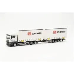 HERPA 316040 1:87 MAN TGX GM Volumen-Wechselplanen-Hängerzug „DB Schenker“