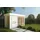 FinnTherm Gartensauna Außensauna Sauna Haus Azalia 2 Sitzbänke Wandstärke 40 mm
