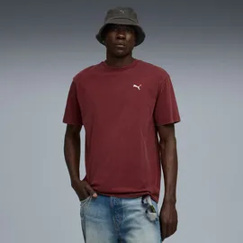 Puma ESS ELEVATED RELAXED WASH TEE ruby shimmer S