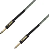 Adam Hall Cables 4 Star Instrumentenkabel Nylonmantel Klinke TS, grün, 6 m