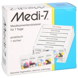 Medi 7 Medikamentendosierer für 7 Tage weiß