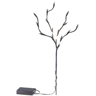Lunartec LED-Lichterzweig mit 16 leuchtenden Kugeln, 44 cm, batteriebetrieben